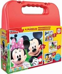 Dėlionės Educa Borras Mickey Mouse (Peliukas Mikis), 4 vnt. kaina ir informacija | Dėlionės (puzzle) | pigu.lt