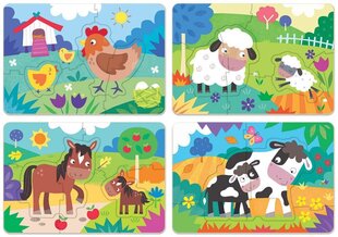 Dėlionės Educa Borras Baby Animals, 4 vnt. kaina ir informacija | Dėlionės (puzzle) | pigu.lt