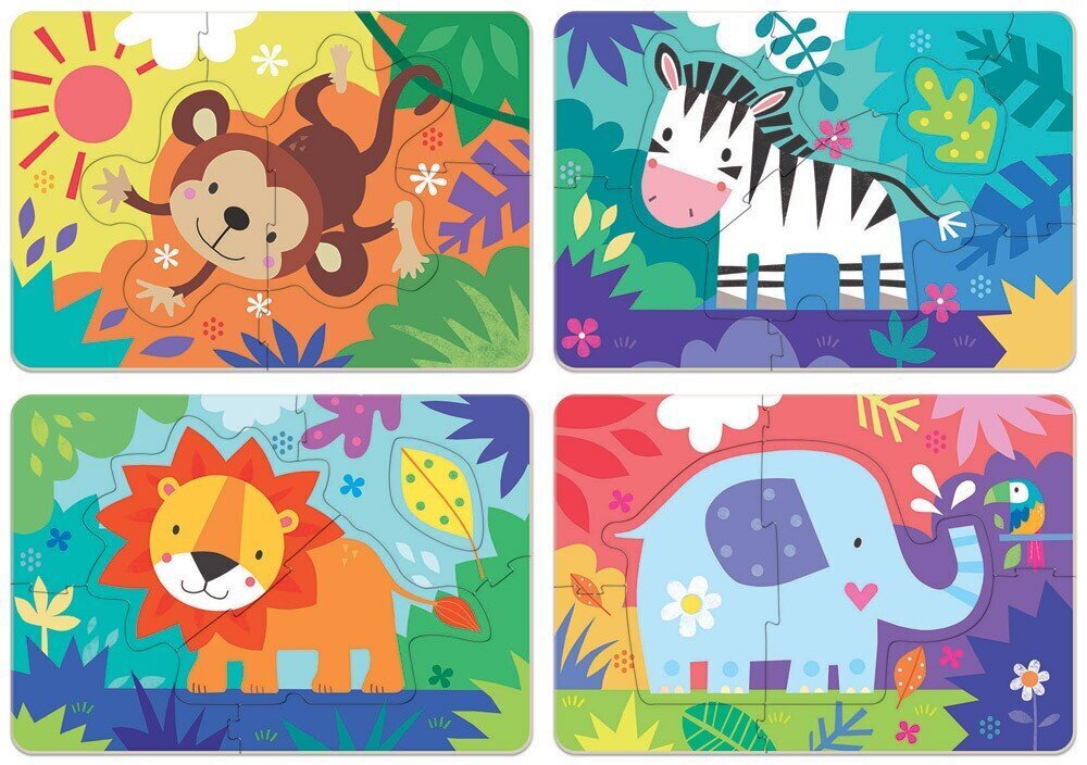 Dėlionės Educa Borras Baby Animals, 4 vnt. kaina ir informacija | Dėlionės (puzzle) | pigu.lt