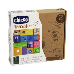 Набор деревянных блоков «Chicco» (23 шт.) цена и информация | Конструкторы и кубики | pigu.lt