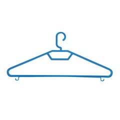 Пластиковая вешалка с перекладиной, синяя цена и информация | Вешалки и мешки для одежды | pigu.lt