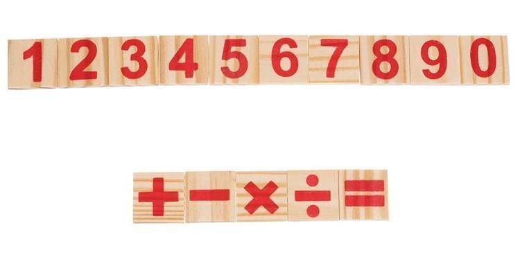 Medinis skaičiavimo rinkinys Montessori Wooden counting set kaina ir informacija | Žaislai kūdikiams | pigu.lt