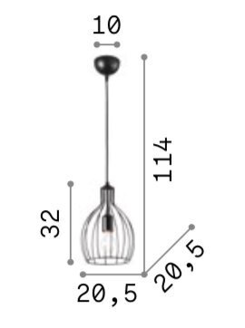 Pakabinamas šviestuvas Ampolla-2 SP1 kaina ir informacija | Pakabinami šviestuvai | pigu.lt