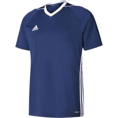 Спортивная футболка мужская Adidas tiro 17 M BK5438, синяя цена и информация | Мужская спортивная одежда | pigu.lt