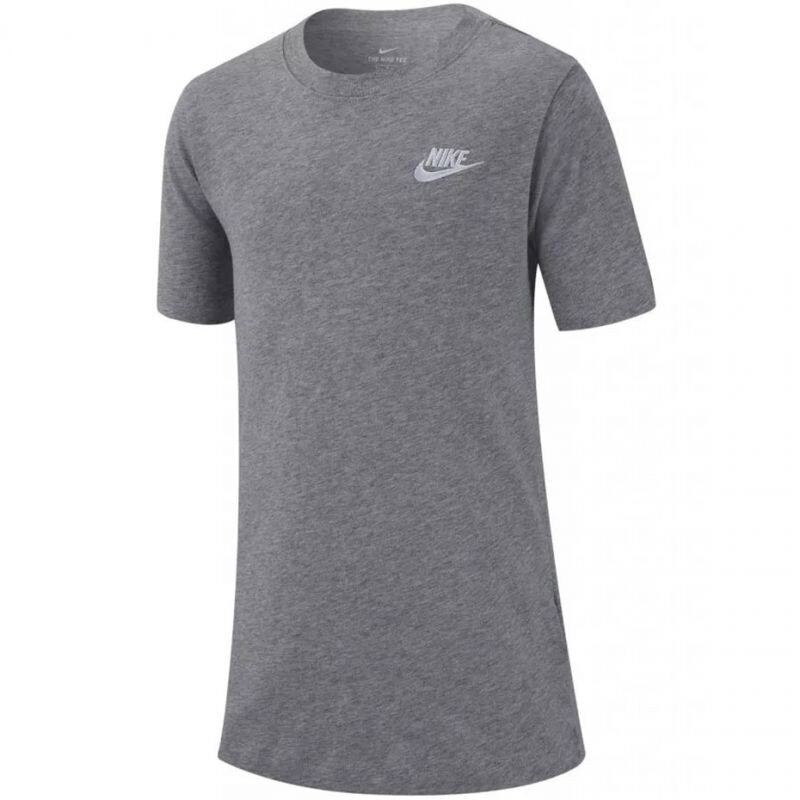 Sportiniai marškinėliai berniukams Nike tee emb futura Jr AR5254 063, pilki kaina ir informacija | Marškinėliai berniukams | pigu.lt
