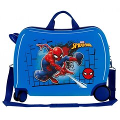 Детский чемодан Spiderman, синий цена и информация | Аксессуары для детей | pigu.lt
