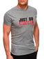 Marškinėliai vyrams Just do nothing JS/712005-43541, pilkas kaina ir informacija | Vyriški marškinėliai | pigu.lt