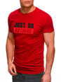 Мужская футболка Just do nothing JS/712005-43547, красная