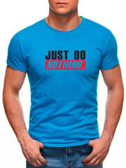 Marškinėliai vyrams Just do nothing JS/712005-43544, mėlyni kaina ir informacija | Vyriški marškinėliai | pigu.lt