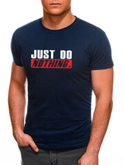 Мужская футболка Just do nothing JS/712005-43543, синяя цена и информация | Футболка мужская | pigu.lt
