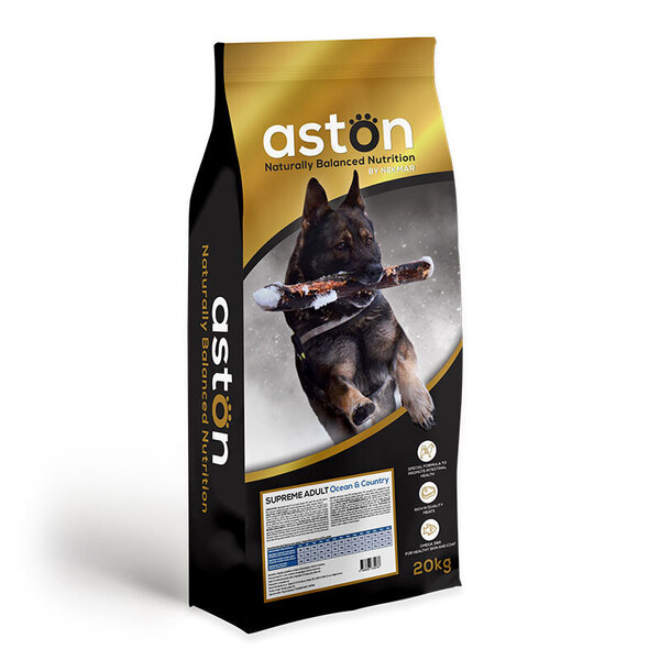 Aston Supreme Adult Ocean & Country, super premium klasės šunų maistas, 20  kg kaina | pigu.lt