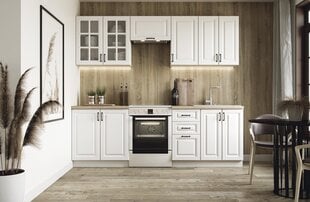 Virtuvinių spintelių komplektas Halmar Elizabeth 240, baltas kaina ir informacija | Virtuvės baldų komplektai | pigu.lt