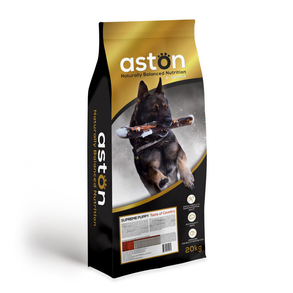 Aston Supreme Puppy Taste of Country, super premium klasės šunų maistas, 20 kg kaina ir informacija | Sausas maistas šunims | pigu.lt