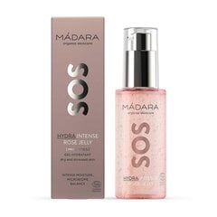 Intensyviai drėkinantis hialurono gelis Madara SOS Hydra Intense Rose Jelly, 75 ml kaina ir informacija | Veido aliejai, serumai | pigu.lt