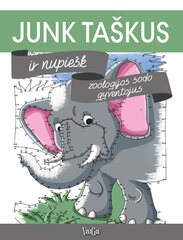 Junk taškus ir nupiešk zoologijos sodo gyventojus kaina ir informacija | Spalvinimo knygelės | pigu.lt