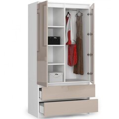 Шкаф NORE S90, белый/бежевый цена и информация | Шкафы | pigu.lt