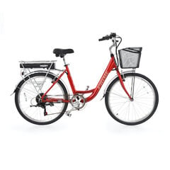 Elektrinis dviratis Hecht Prime 26", raudonas kaina ir informacija | Elektriniai dviračiai | pigu.lt