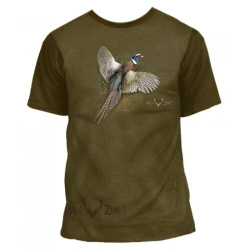 Marškinėliai trumpomis rankovėmis su fazanu Wildzone kaina ir informacija | Vyriški marškinėliai | pigu.lt