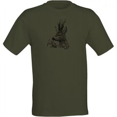 Marškinėliai trumpomis rankovėmis su stirninu Wildzone kaina ir informacija | Vyriški marškinėliai | pigu.lt