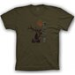Marškinėliai trumpomis rankovėmis su elniu Wildzone цена и информация | Vyriški marškinėliai | pigu.lt