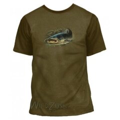 Marškinėliai trumpomis rankovėmis su šamu Wildzone kaina ir informacija | Vyriški marškinėliai | pigu.lt