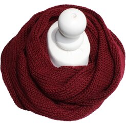 Вязаный шарф из шерсти мериноса, бордовый цена и информация | Шарф женский | pigu.lt
