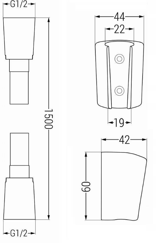 Dušo komplektas Mexen R-40, Graphite kaina ir informacija | Dušo komplektai ir panelės | pigu.lt