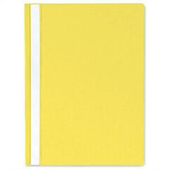 AD Class Report file  100/150 yellow, pouch 1pc Material: PP (polypropylene). Suitable for A4 documents. Opening way: right. Thickness: front cover - 100 micron thick, back cover - 170 micron thick. Antistatic and antireflective. Dimension: 305x225mm (LxW). Colour: front cover – transparent, back cover – black colours. цена и информация | Канцелярские товары | pigu.lt