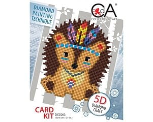 Картина стразами в технике алмазной вышивки, открытка Collection D'Art 13x18cm цена и информация | Алмазная мозаика | pigu.lt