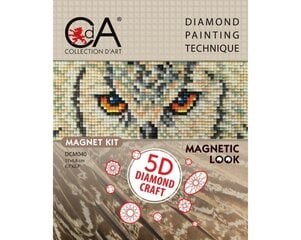 Magneti valmistamise komplekt, teemantmosaiiktehnikas Collection D'Art 17x6,8cm kaina ir informacija | Deimantinės mozaikos | pigu.lt