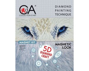 Magneti valmistamise komplekt, teemantmosaiiktehnikas Collection D'Art 17x6,8cm kaina ir informacija | Deimantinės mozaikos | pigu.lt