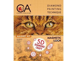 Картина стразами в технике алмазной вышивки, магнит Collection D'Art 17x6,8cm цена и информация | Алмазная мозаика | pigu.lt