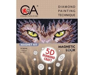 Картина стразами в технике алмазной вышивки, магнит Collection D'Art 17x6,8cm цена и информация | Алмазная мозаика | pigu.lt