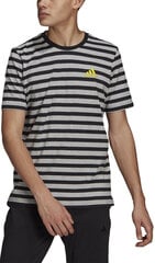 Adidas Футболки M Stripy Sj T Grey Black GK9140/2XL цена и информация | Мужские футболки | pigu.lt