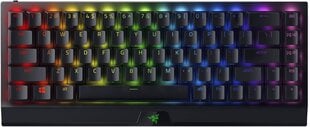 Механическая клавиатура, Razer BlackWidow V3 Mini HyperSpeed, RGB, Yellow Switch, чёрная, US цена и информация | Клавиатуры | pigu.lt