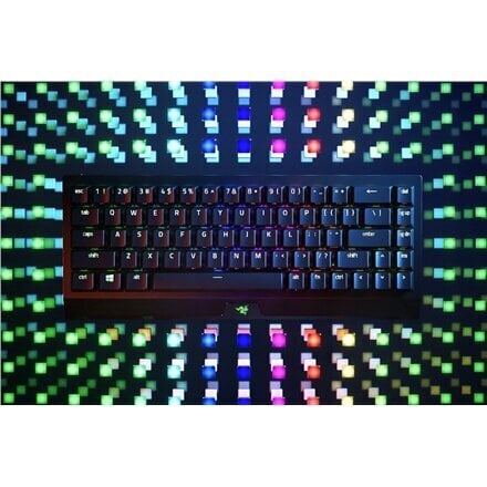 Žaidimų klaviatūra, Razer BlackWidow V3 Mini HyperSpeed, Yellow Switch, Juoda, RU kaina ir informacija | Klaviatūros | pigu.lt