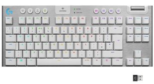 Игровая клавиатура Logitech G915 TKL (NO) Tactile, белая цена и информация | Клавиатуры | pigu.lt