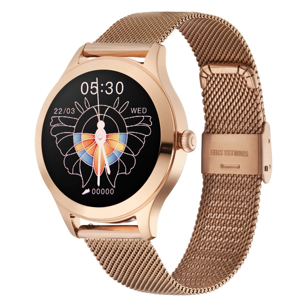 Garett Women Naomi Pro Gold Steel цена и информация | Išmanieji laikrodžiai (smartwatch) | pigu.lt