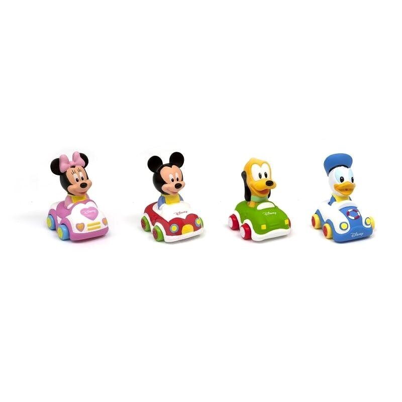 Guminis žaisliukas Clementoni Disney Baby Soft & Go Car, 1 vnt. kaina ir informacija | Minkšti (pliušiniai) žaislai | pigu.lt