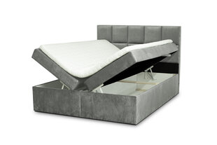 Кровать Ropez Flip 160x200см, велюр, серая цена и информация | Кровати | pigu.lt