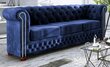 Sofa Ropez York 3, mėlyna kaina ir informacija | Sofos | pigu.lt