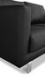 Sofa Ropez Boston 2S, juoda kaina ir informacija | Sofos | pigu.lt