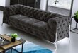 Sofa Ropez Chelsea Bis 3S, juoda kaina ir informacija | Sofos | pigu.lt