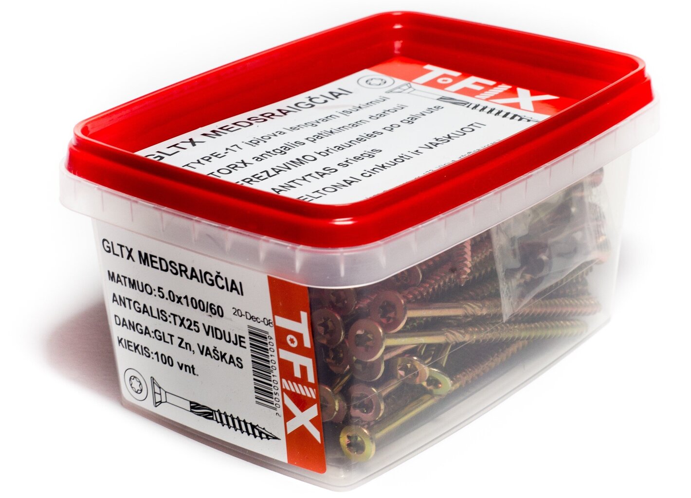 GLT TORX medvaržčiai 3.5x30/18 kaina ir informacija | Tvirtinimo detalės | pigu.lt