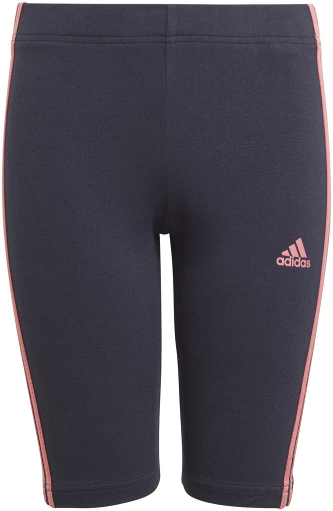 Šortai mergaitėms Adidas G 3S Bk Short Blue GN4092, mėlyni kaina ir informacija | Šortai mergaitėms | pigu.lt