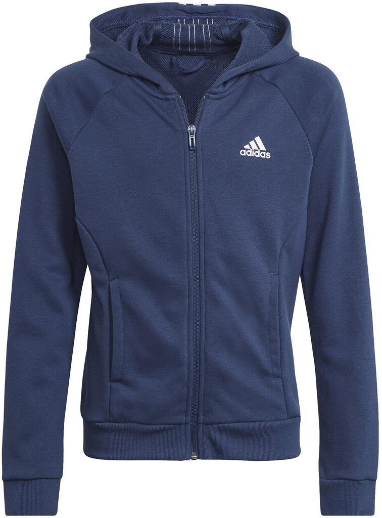 Sportinis kostiumas mergaitėms Adidas G Hooded Co Ts Blue GM8930 kaina ir informacija | Komplektai mergaitėms | pigu.lt