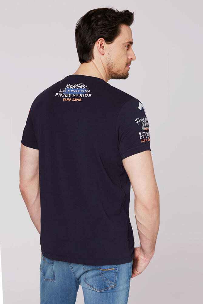 Marškinėliai vyrams Camp David, mėlyni kaina ir informacija | Vyriški marškinėliai | pigu.lt