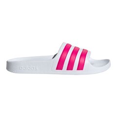 Šlepetės mergaitėms Adidas Adilette Aqua Jr EF1748, baltos цена и информация | Детские тапочки, домашняя обувь | pigu.lt