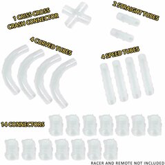 Rinkinio papildymas Zoom Tubes Car Trax Tubular, 25 d. kaina ir informacija | Lavinamieji žaislai | pigu.lt