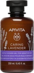 Kūno prausiklis jautriai odai Apivita Caring Lavender, 250 ml kaina ir informacija | Dušo želė, aliejai | pigu.lt